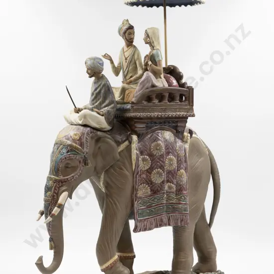 Large Lladro Figure Group "Elefante Real" Circa 1983