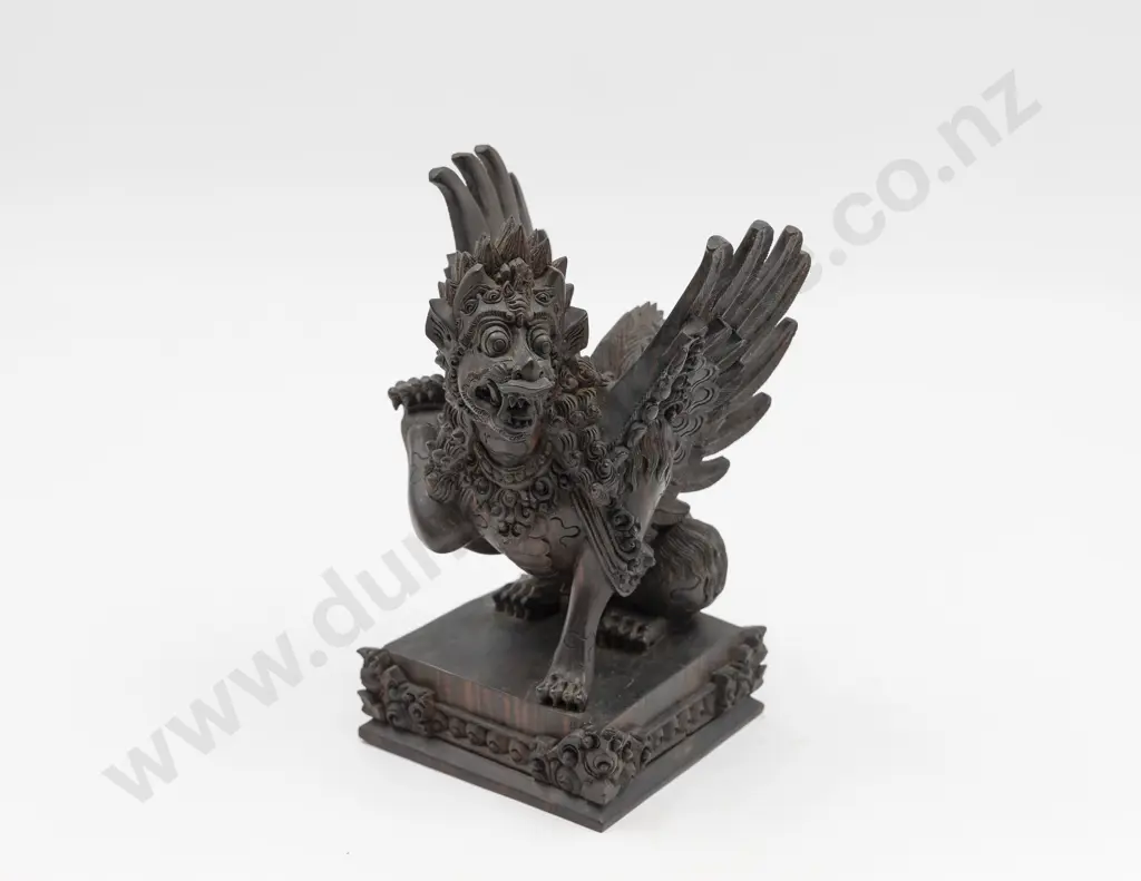 Thai Hardwood Carved Dragon Image 1++