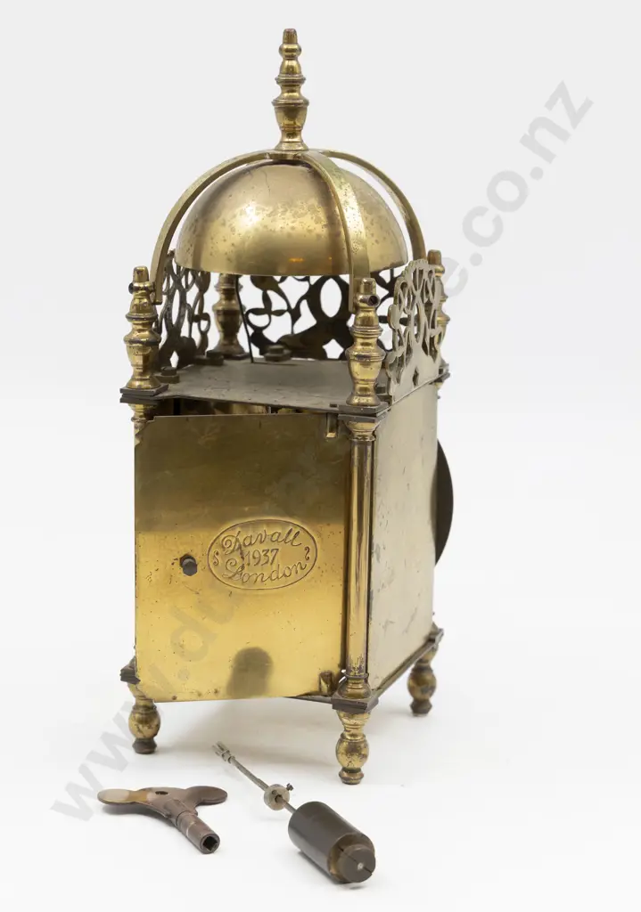 Antique Style Brass Lantern Clock Image 1++