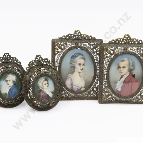 Four C20th Portrait Miniatures