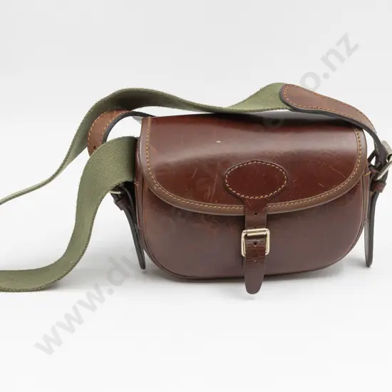 Beretta Italian Leather Cartridge Bag with Shoulder Strap