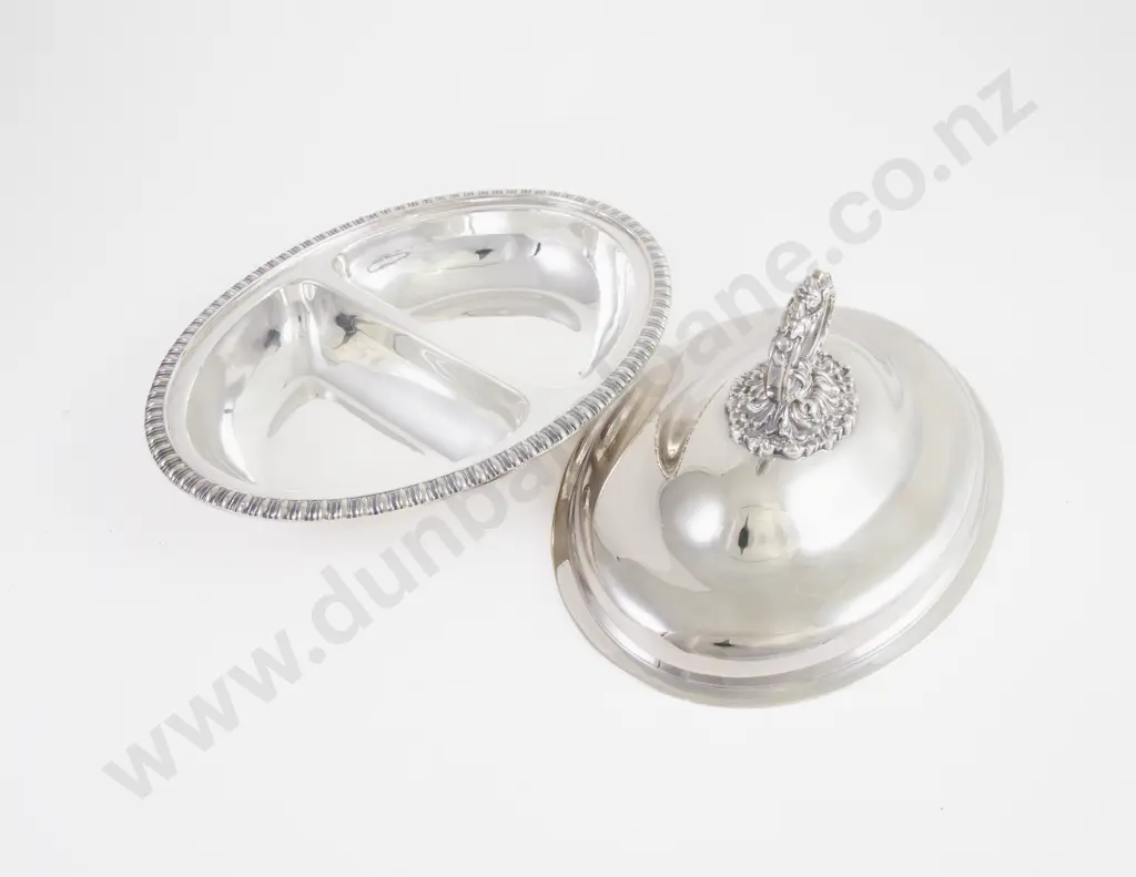 Pair Of Oval S/P Entree Dishes & Gravy Boat Image 1++