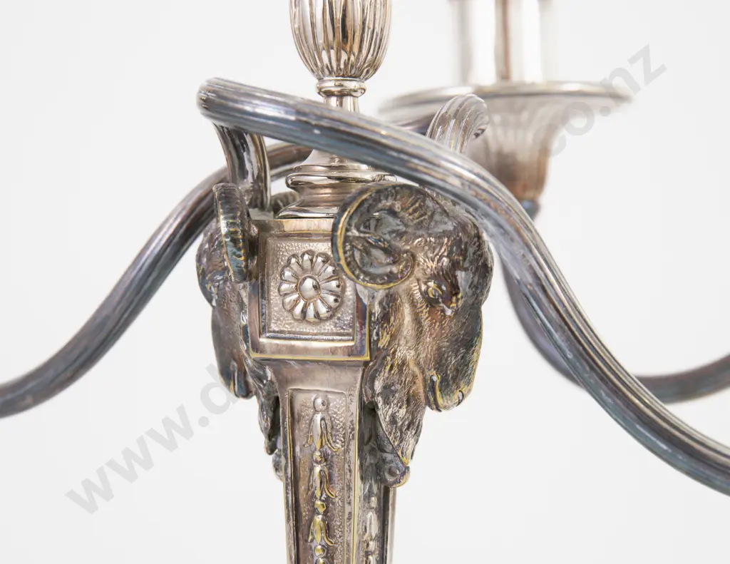 An Elegant Pair Of S/P Two Branch Candleabra Image 1++