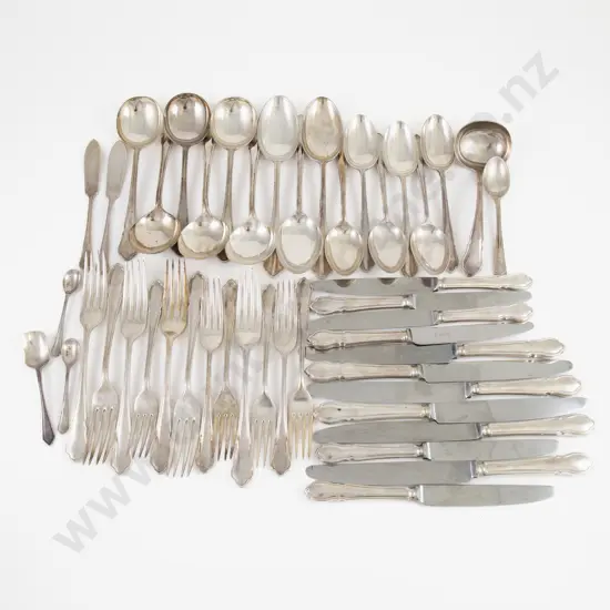 S/P Set Of Trefid End Pattern Cutlery