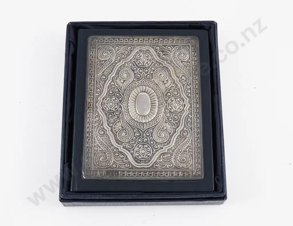Boxed S/S Mounted Address Book By Walker & Hall Image 1++