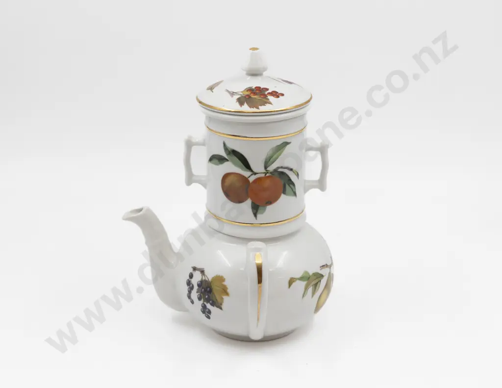 Royal Worcester Evesham Coffee Percolator Image 1++
