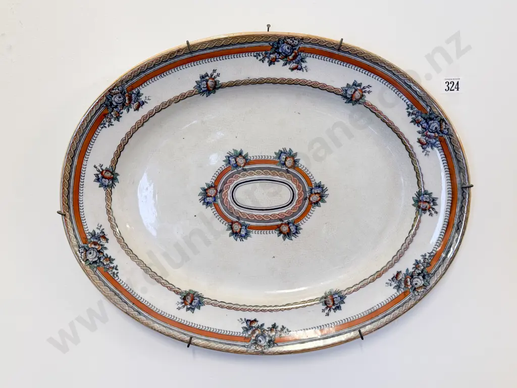 Two Victorian Ironstone Ashets Image 1++