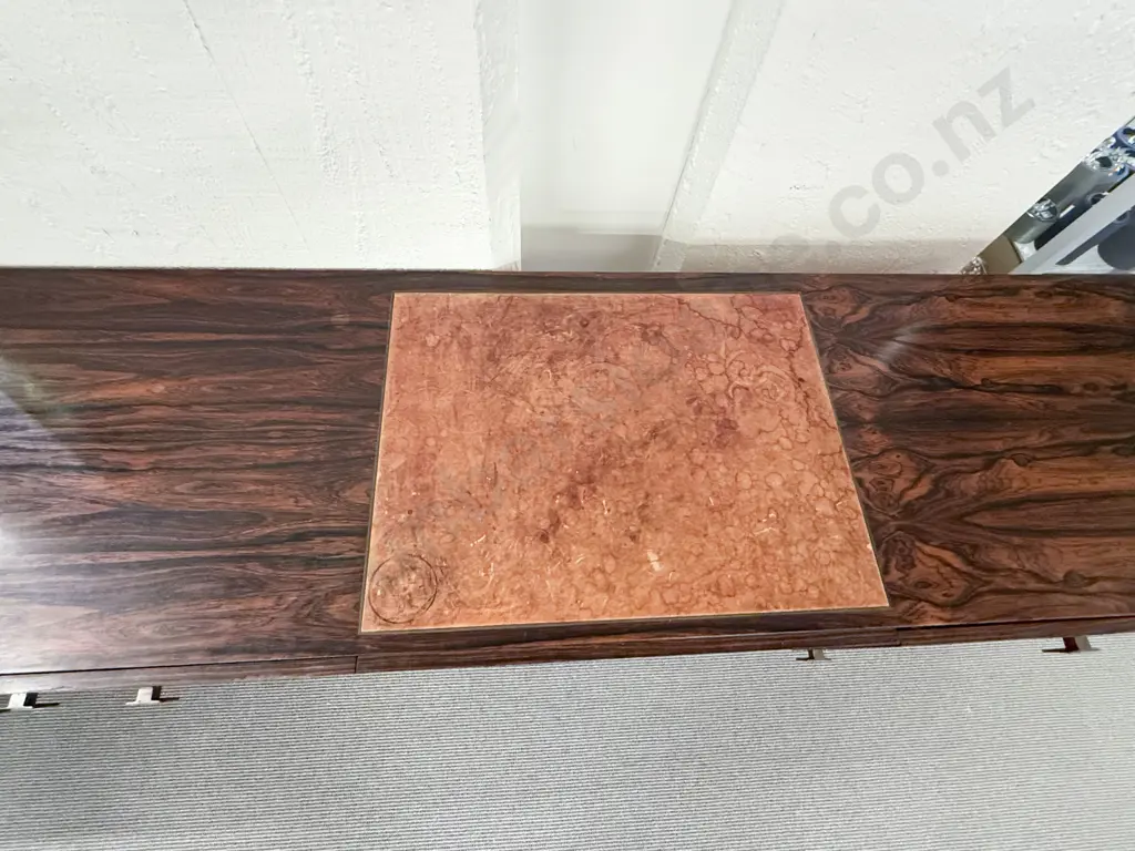 Scandinavian Mid Century Rosewood Desk Image 1++