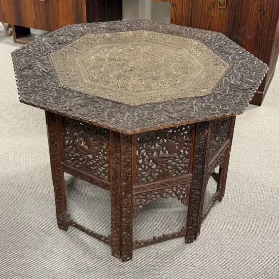 Late C19th Indian Octagonal Centre Table