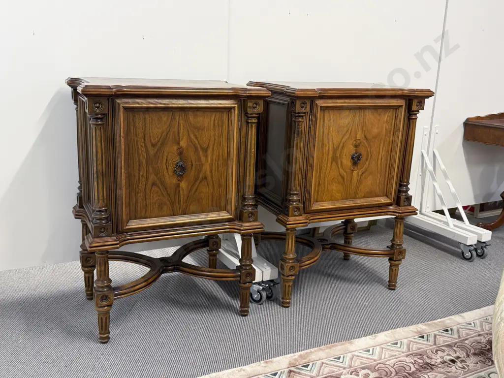 Pair French Kingwood Side Cabinets Image 1++