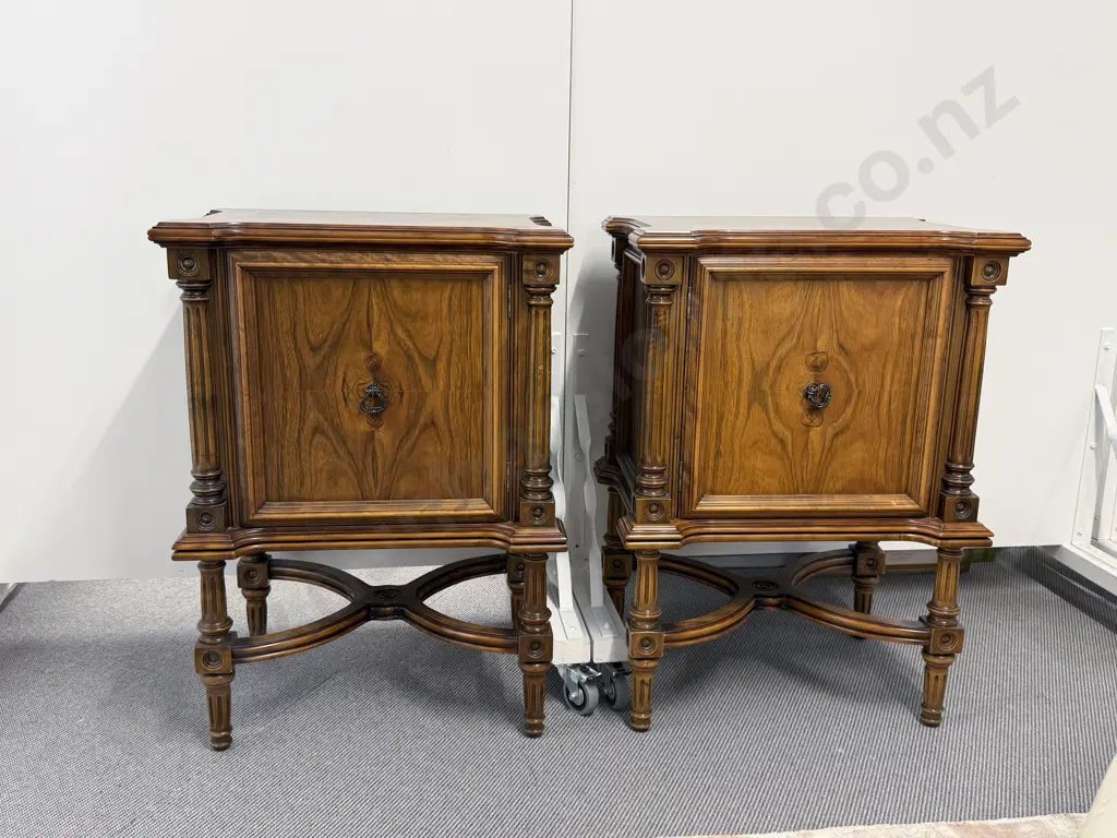 Pair French Kingwood Side Cabinets Image 1++
