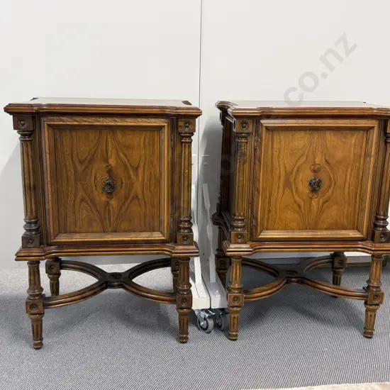 Pair French Kingwood Side Cabinets