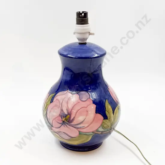 Moorcroft Magnolia Pattern Lamp and Shade