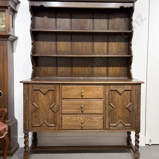 Charles II Style Oak Welsh Dresser