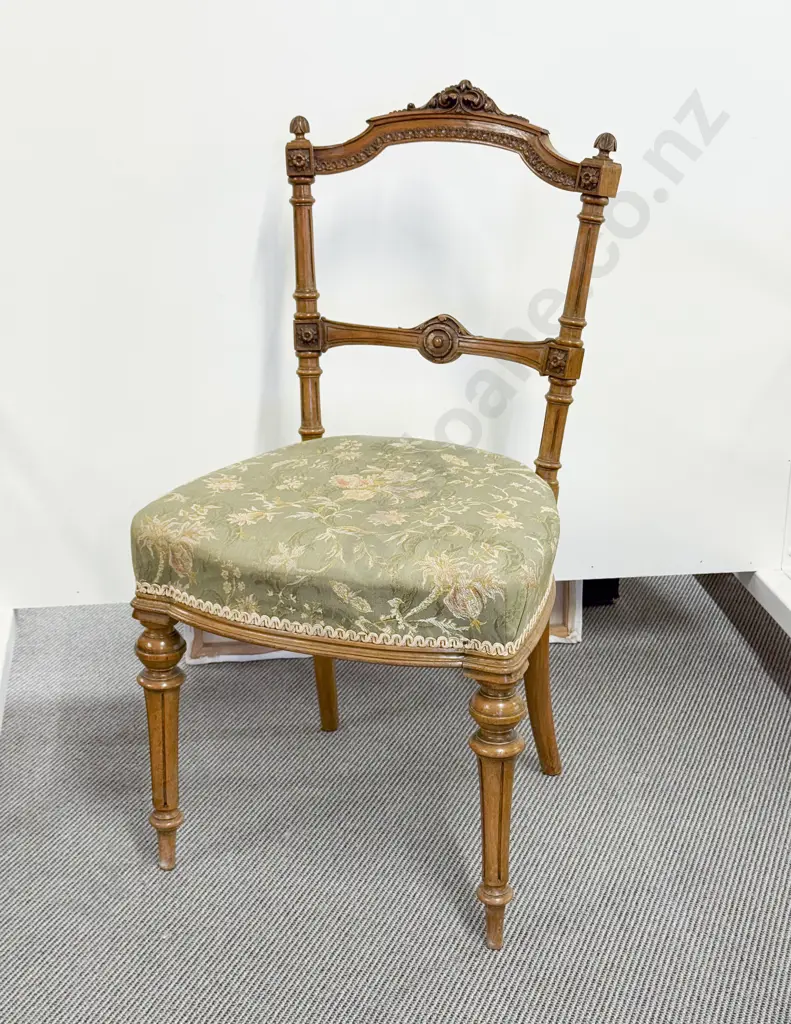 Victorian Walnut Single Chair Image 1++