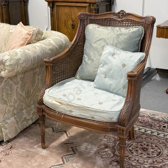 French Bergere (Double-Caned Salon Chair)