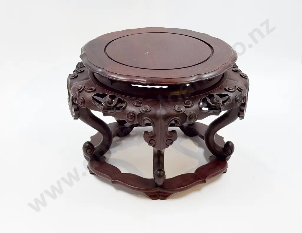 Chinese Rosewood Jardiniere Stand Image 1++
