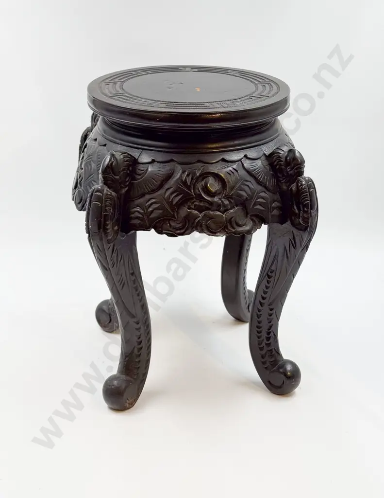Chinese Ebonised Jardniere Stand Image 1++