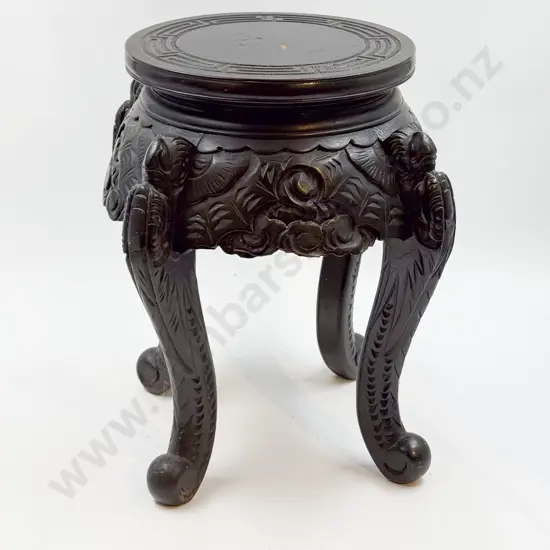 Chinese Ebonised Jardniere Stand