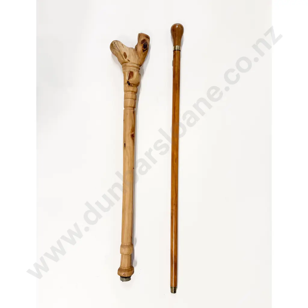 Sportsman's Walking Cane with Glass Flask & Small Cups & Other Rustic Stick Image 1++