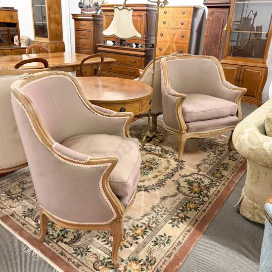 Pair French Style Fauteuils (Armchairs)