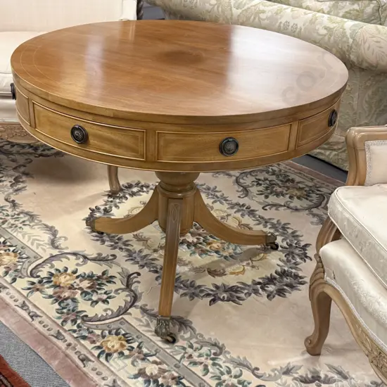 George III Style Drum Library Table