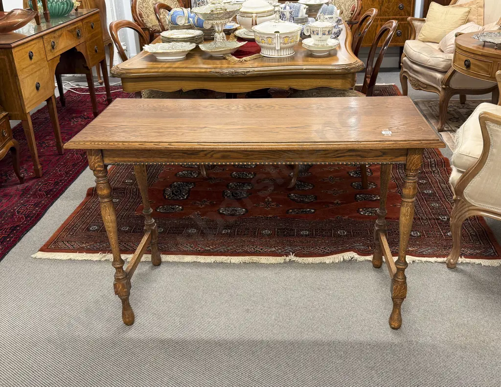 Oak Rectangular Hall Table Image 1++