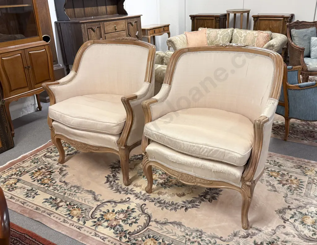 Pair French Style Fauteuils (Armchairs) Image 1++