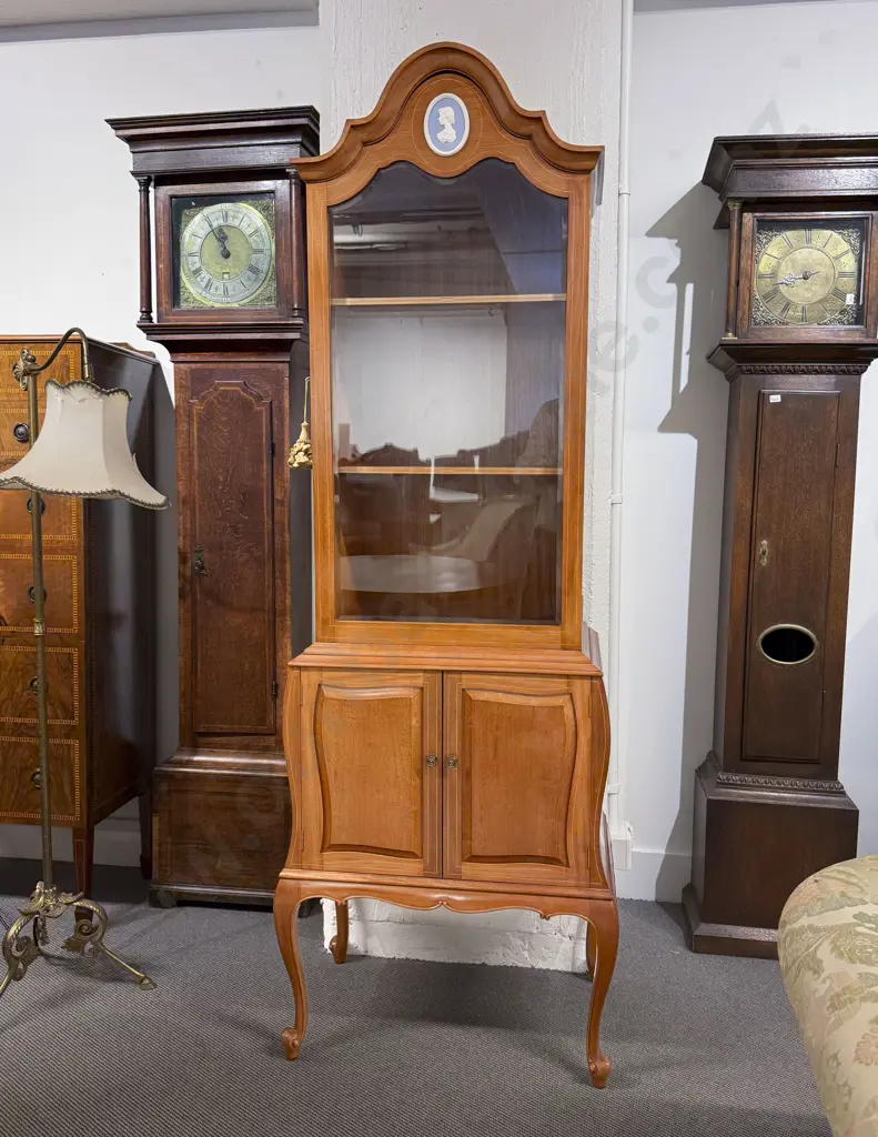 Mahogany & Inlaid Display Cabinet Image 1++