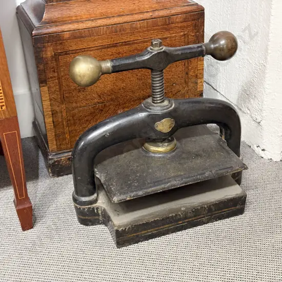 Victorian Cast Iron Book Press