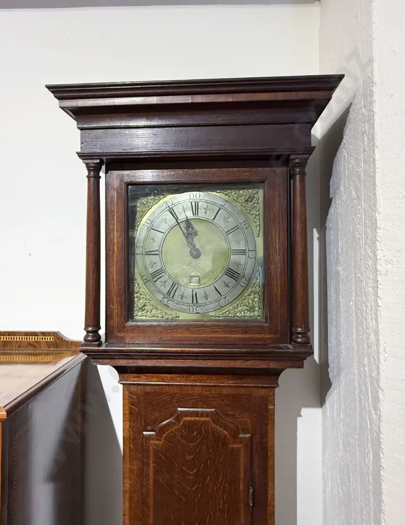 George III Brass-Faced Longcase Clock by Fristram of Tamworth Image 1++