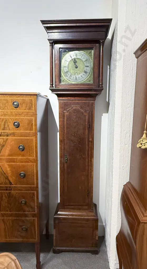 George III Brass-Faced Longcase Clock by Fristram of Tamworth Image 1++