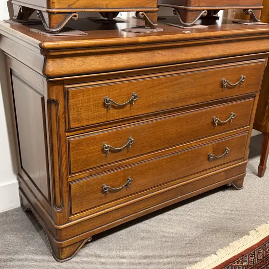 Modern Mahogany Three Drawer Chest