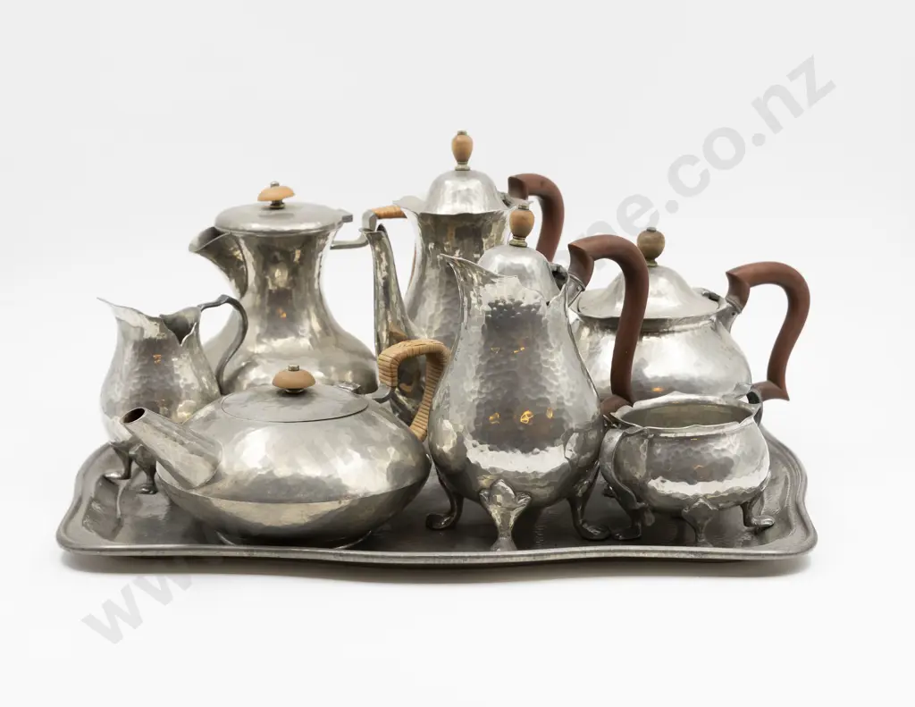 Pewter 8pce Tea & Coffee Service Image 1++