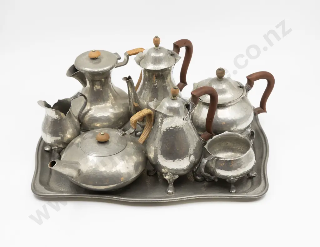 Pewter 8pce Tea & Coffee Service Image 1++