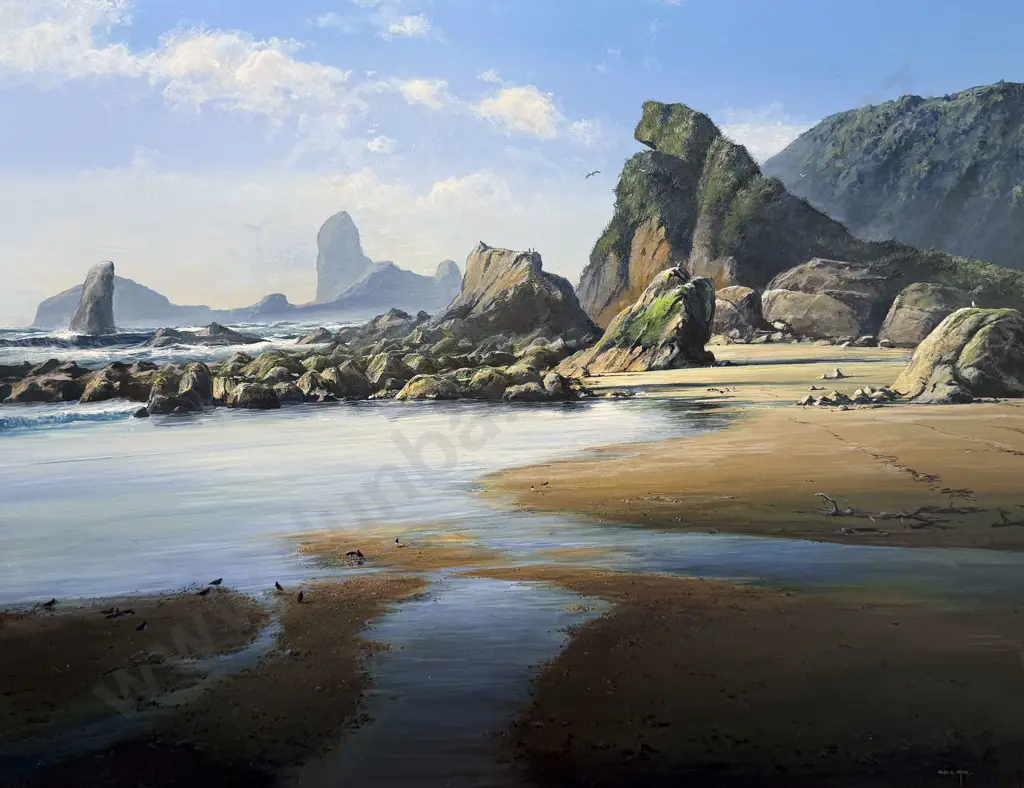 Colin C Wynn (b 1950) - The West Coast near the Fox River - North Westland Image 1++