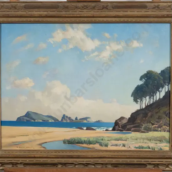 W Basil Honour (1897 - 1988) - Island off the North Auckland Coast
