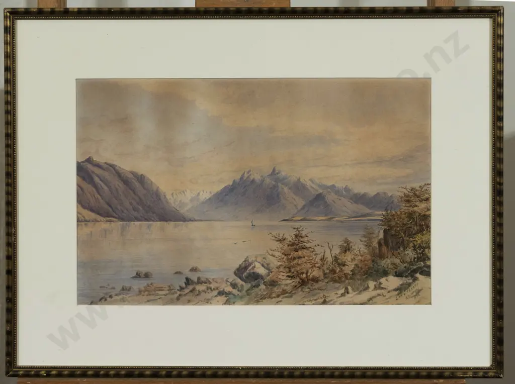 E A Chapman (1847 - 1933) - Lake Tekapo Image 1++