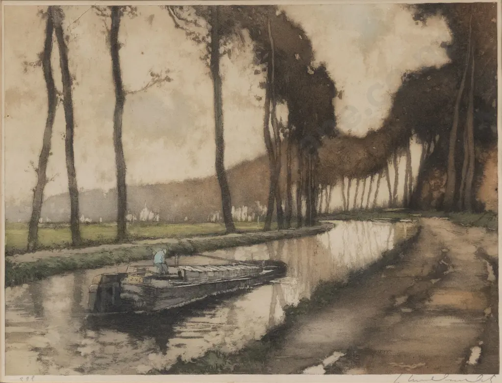 Indistinctly Signed - Dutch Canal Scene Image 1++