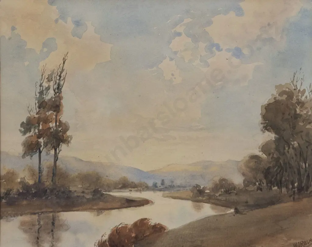 William J Rush (1872 - 1965) - NZ Landscape & Other Image 1++