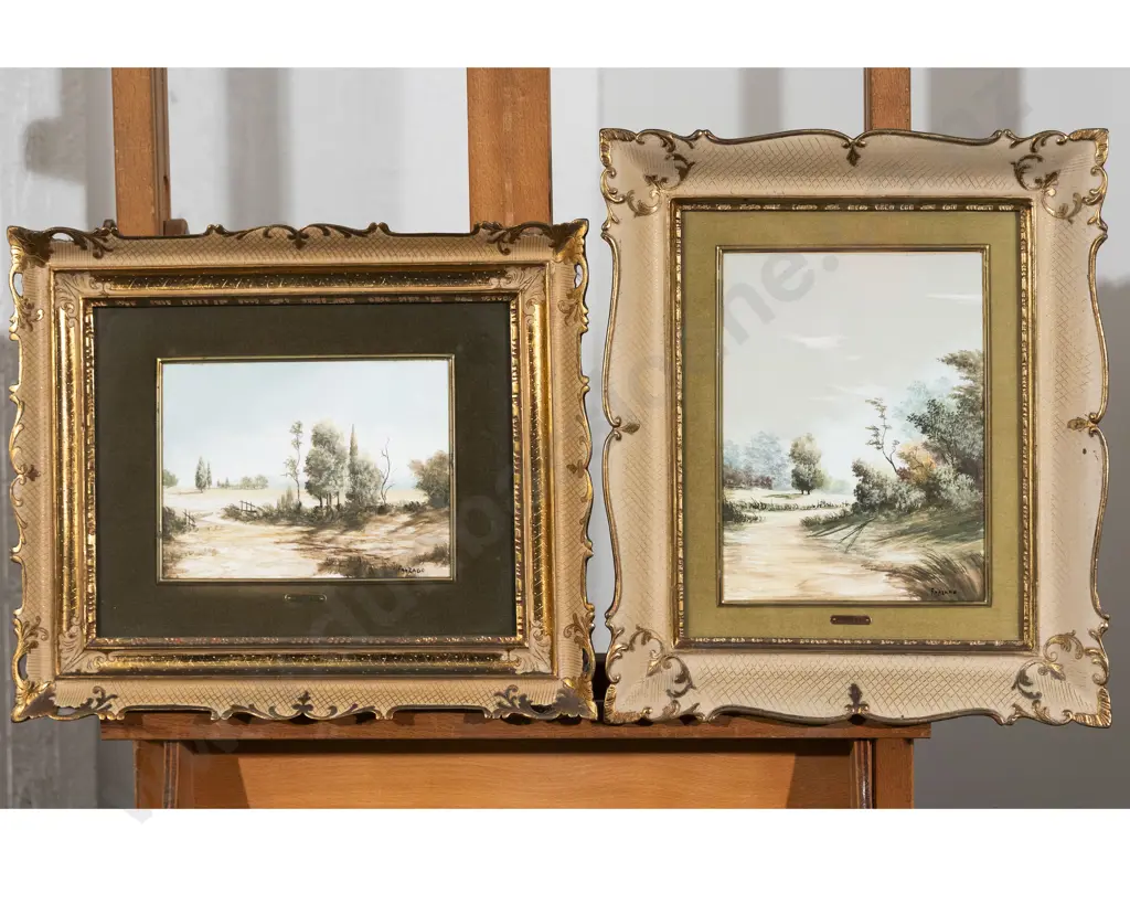 Two Signed 'Fanzago' W/C Landscapes Image 1++