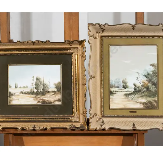 Two Signed 'Fanzago' W/C Landscapes
