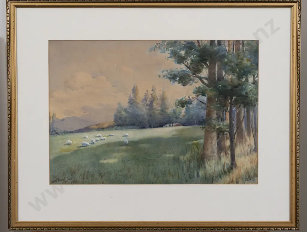 Mabel Hill (1872 - 1956) - Pastoral Landscape Image 1++