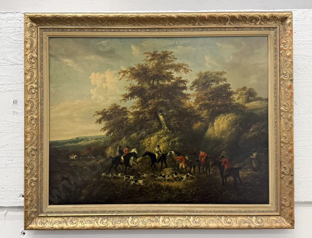 Canaletto Reproduction Print & George Moreland Reproduction Print Image 1++