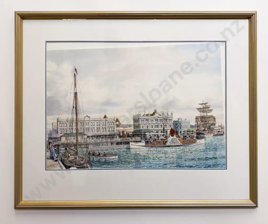 Roger Morris (1935 - 2023) - Auckland Waterfront 1904 Image 1++