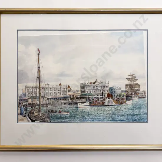 Roger Morris (1935 - 2023) - Auckland Waterfront 1904