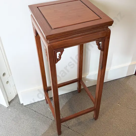 Chinese Rosewood Square Shaped Jardiniere Stand