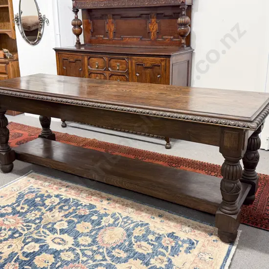 C17th Style Oak Refectory Table