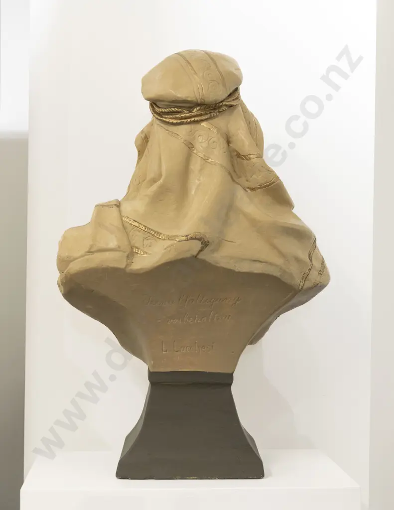Oversized Goldscheider Style Bust of a Blackamoor Image 1++
