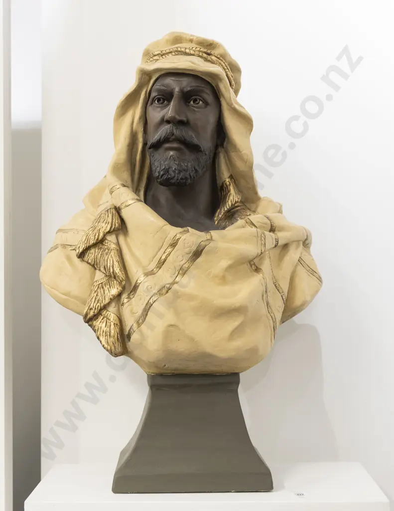 Oversized Goldscheider Style Bust of a Blackamoor Image 1++